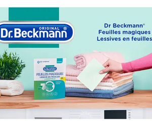 Dr. Beckmann Feuilles Magiques Lessive En Feuilles L'Essentielle, Format  Pré-Dosé, Pratique Et Léger
